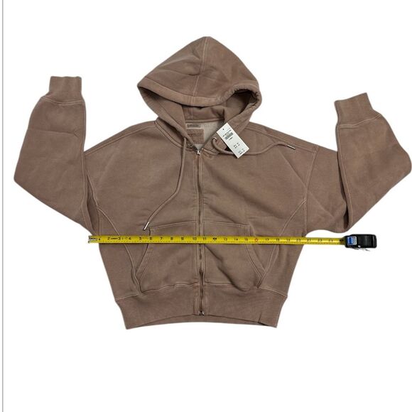 ABERCROMBIE‎ & FITCH Essential Ribbed Sunday Hooded Full Zip, Size XSMALL - Picture 5 of 14